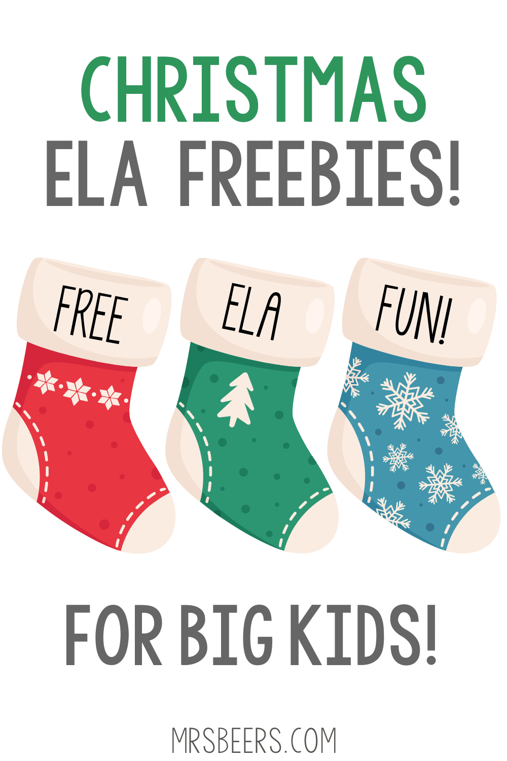3 Free Christmas Printables For Your Middle School Ela Classroom with Christmas Ela Worksheets Middle School