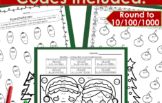 3Rd Grade Math Skills Review - Christmas Practice &amp; Colorcode regarding Christmas 3rd Grade Worksheets