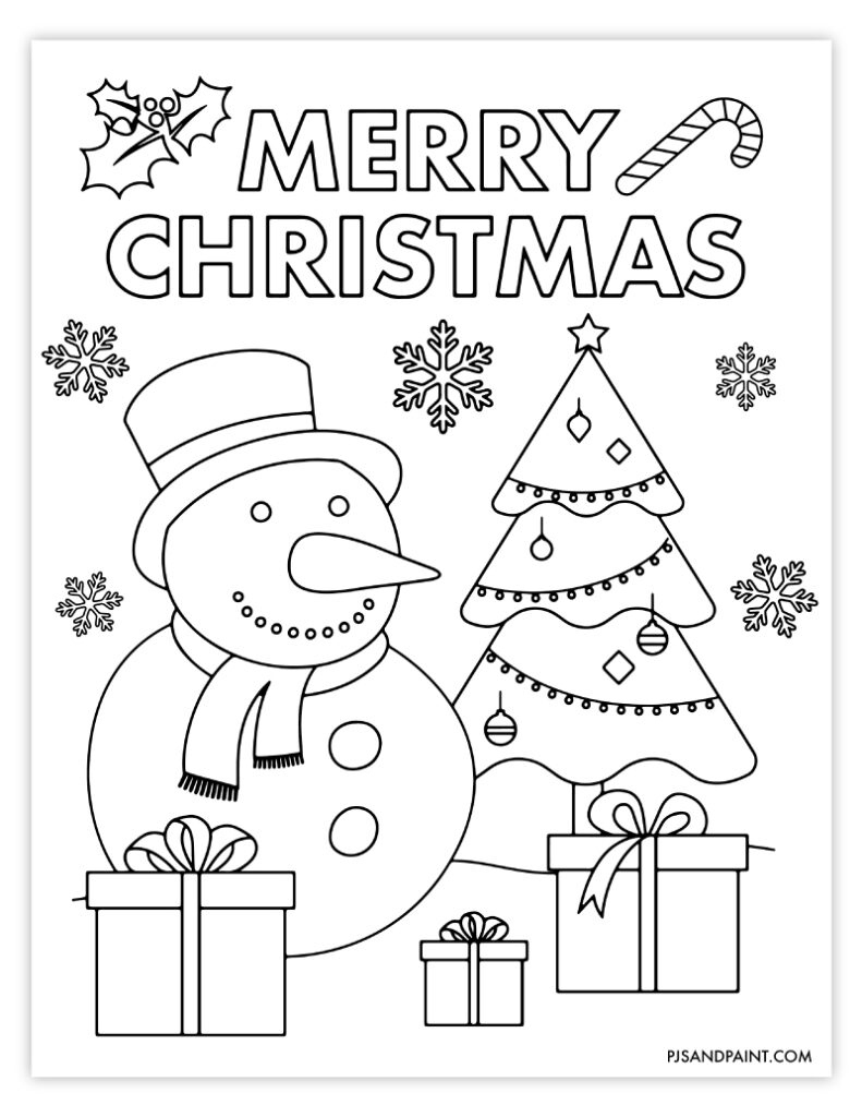 42 Free Printable Christmas Games And Activities - Pjs And Paint regarding Christmas Worksheets Coloring Pages