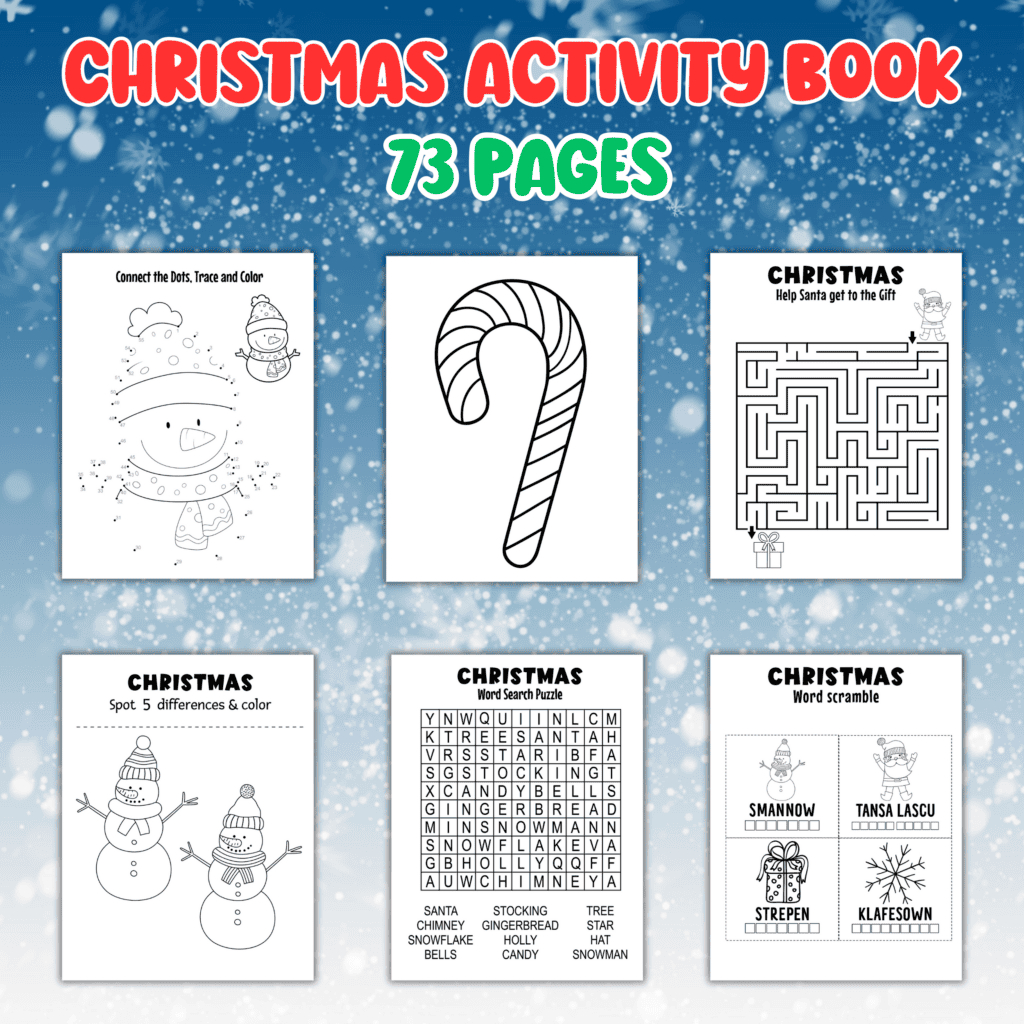 6 Fun Christmas Word Search Free Printables - Cassie Smallwood inside Free Christmas Puzzle Worksheets