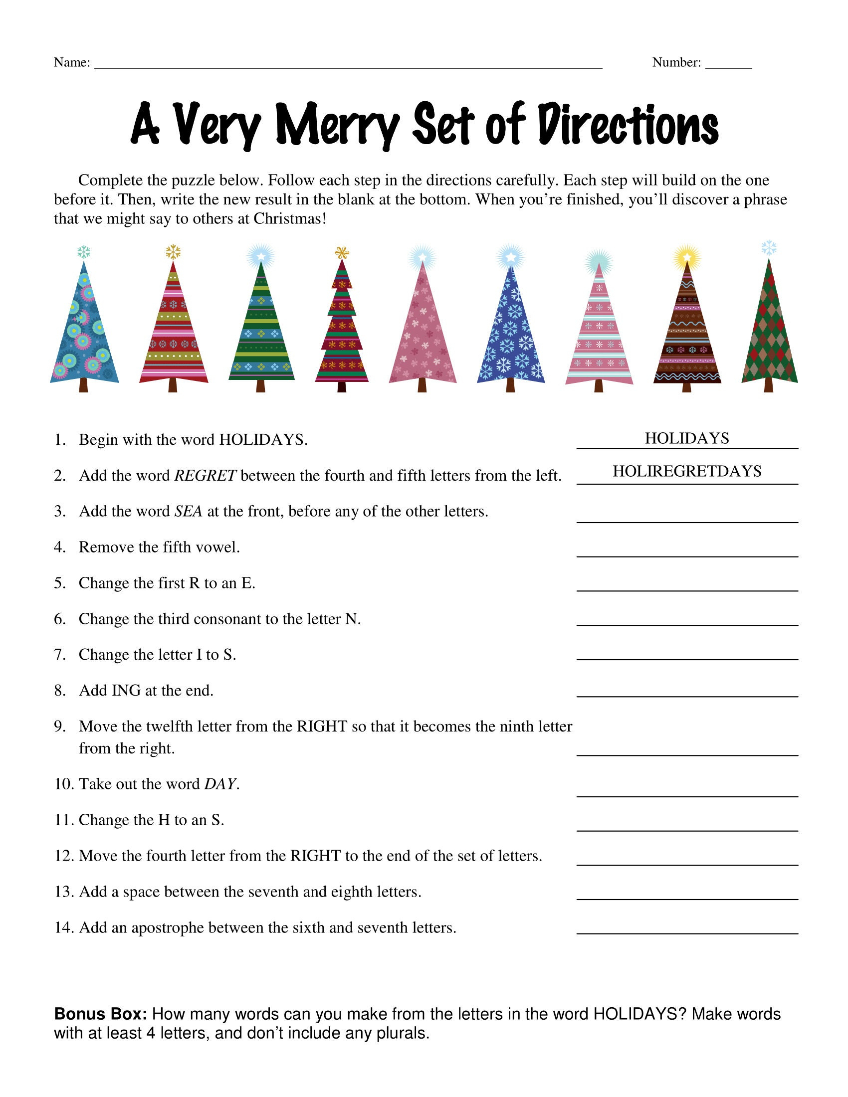 6Th Grade, 7Th Grade, 8Th Grade Christmas Riddle Worksheets, Middle School  Follow Directions, Homeschool Teenagers in Fun Christmas Worksheets For Middle School