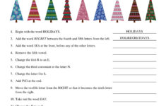 6Th Grade, 7Th Grade, 8Th Grade Christmas Riddle Worksheets, Middle School  Follow Directions, Homeschool Teenagers with Christmas Worksheets For 6Th Graders
