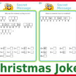 72 Christmas Themed Secret Message Jokes And Riddles – The Trip Throughout Christmas Hidden Message Worksheets