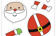 8 Free Printable Christmas Themed Cut And Paste Projects - Pjs And pertaining to Printable Christmas Cut and Paste Worksheets