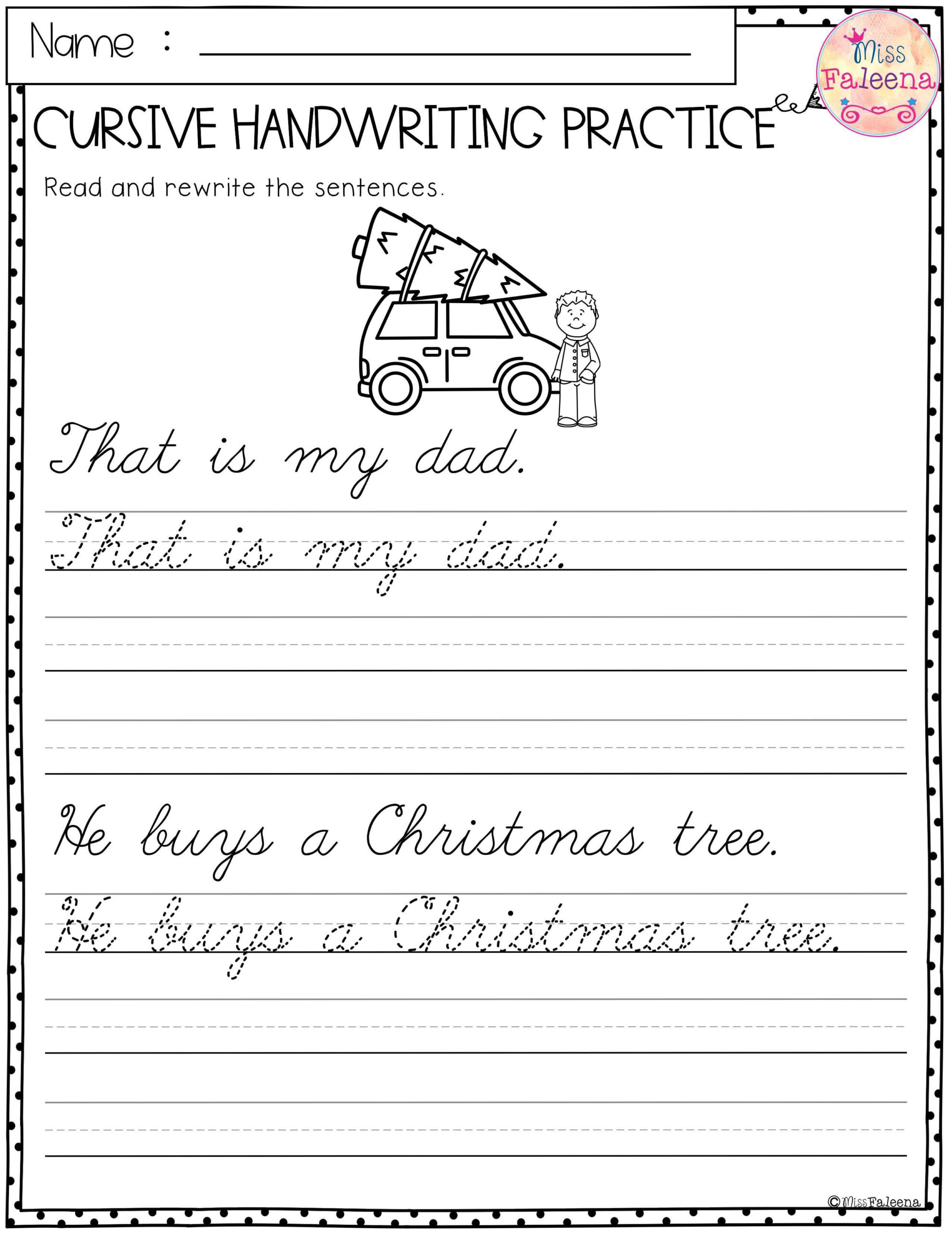 9 Cursive Handwriting Worksheets Ideas | Cursive Handwriting intended for Christmas Cursive Handwriting Worksheets