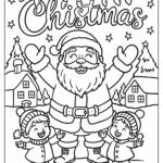 94 Santa Coloring Pages (Free Pdf Printables) Pertaining To Christmas Coloring Worksheets For 1st Graders