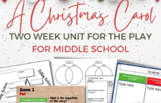 A Christmas Carol Activities Worksheets For The Play Version pertaining to A Christmas Carol Activities and Worksheets