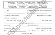 A Christmas Carol – Esl Worksheetyppos59 regarding Free Printable a Christmas Carol Worksheets