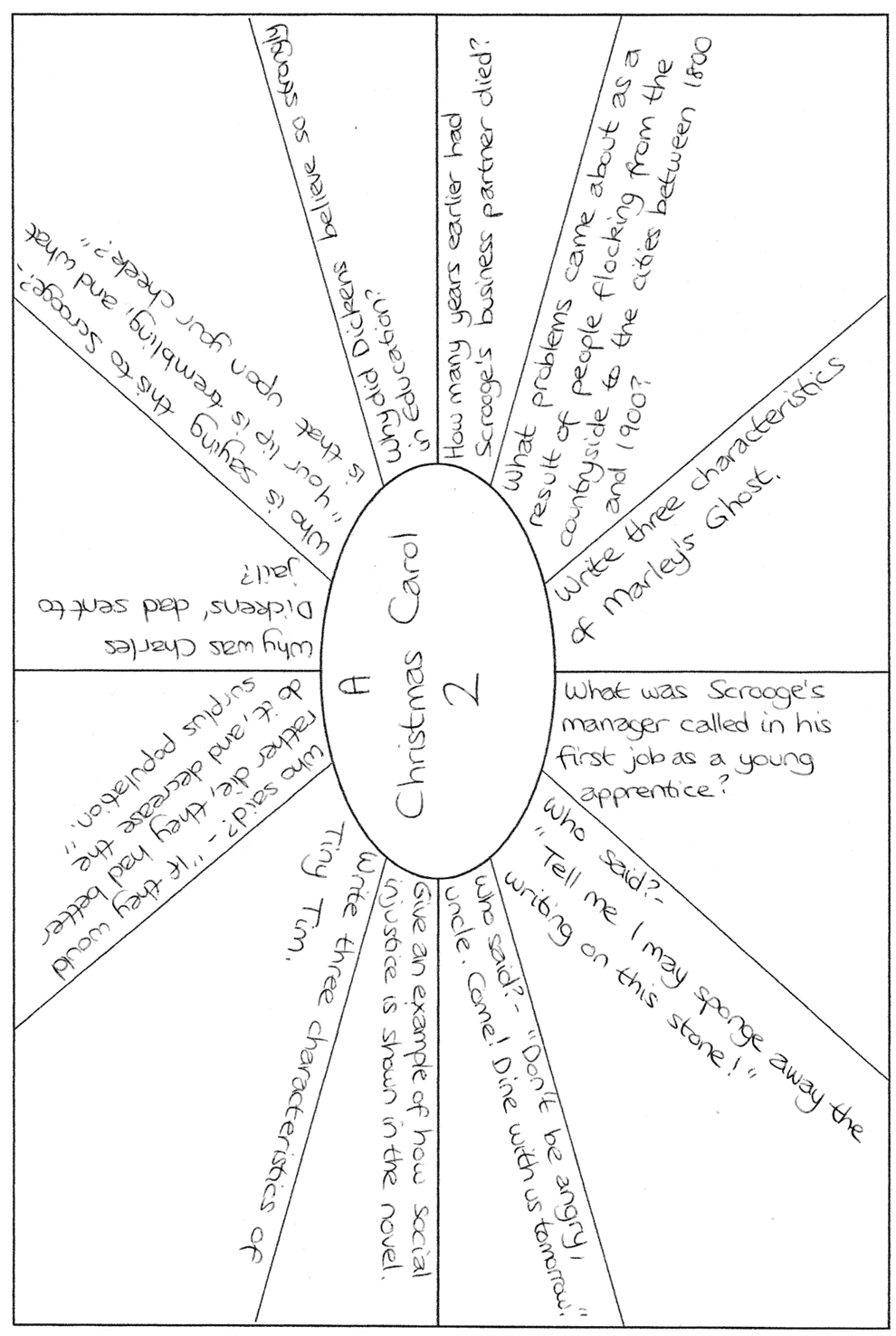 A Christmas Carol Revision Clock Worksheets with regard to A Christmas Carol Worksheets Printable