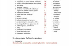 A Christmas Carol Study Guide - Answer Key intended for A Christmas Carol Vocabulary Worksheets Answers