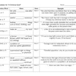 A Christmas Carol Vocabulary Worksheet Inside A Christmas Carol Vocabulary Worksheets