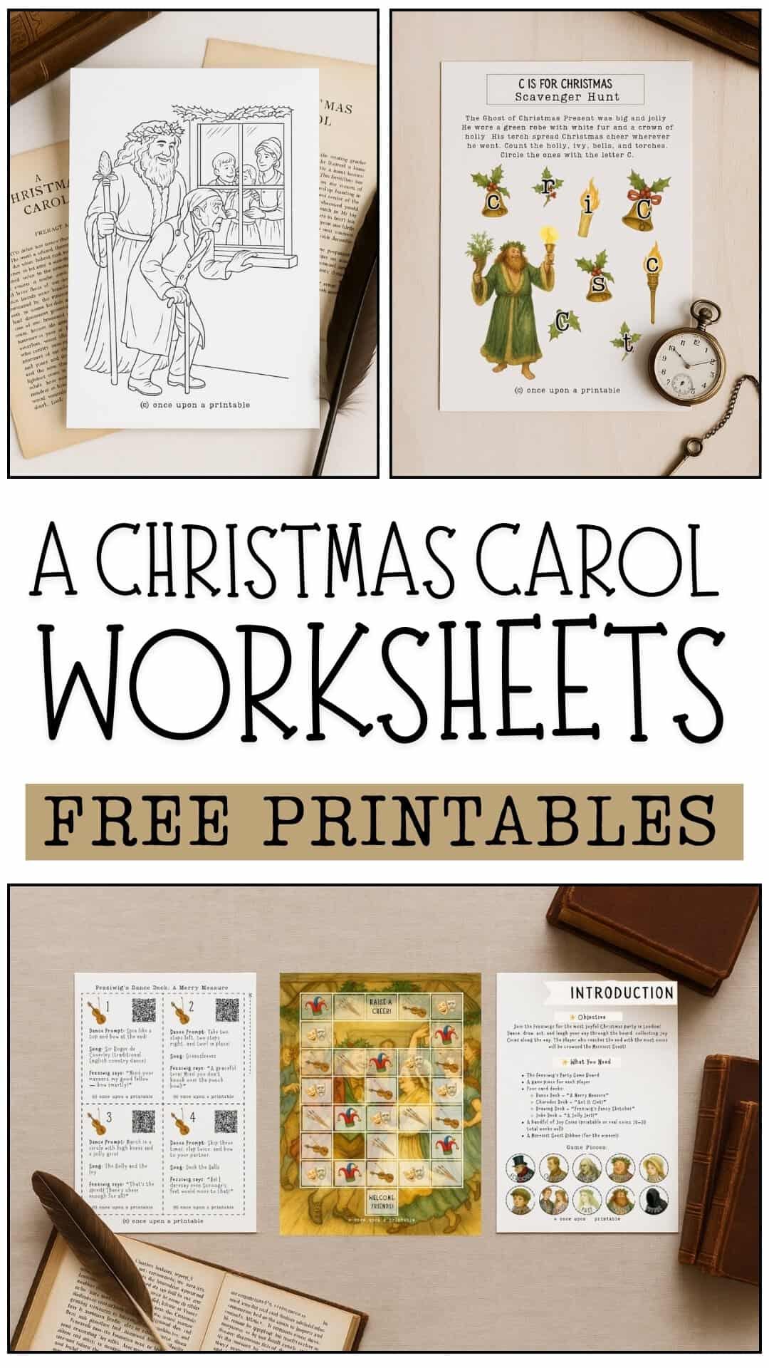 A Christmas Carol Worksheets (Free Printables) - Once Upon A Printable with A Christmas Carol Worksheets Printable