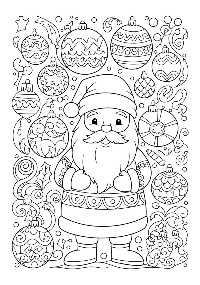 A Christmas Coloring Page - Fun And Festive Printable for Christmas Coloring Worksheets