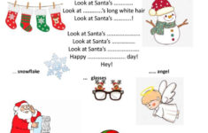 A Happy Christmas Song!: English Esl Worksheets Pdf &amp; Doc regarding Christmas Song Worksheets With Pictures