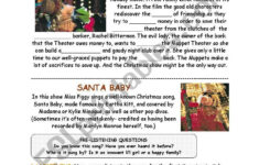 A Very Muppet Christmas - Esl Worksheetelderblossom with regard to Muppets Christmas Carol Worksheets