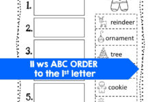 Abc Order Worksheets Christmas Alphabetical Order - Classful intended for Christmas Abc Order Worksheets