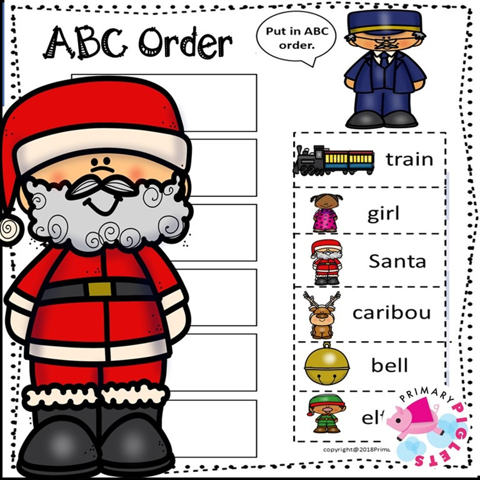 Abc Order Worksheets Christmas Alphabetical Order - Classful throughout Christmas Alphabetical Order Worksheets