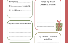 All About Me This Christmas Worksheets - All About My Christmas with All About Christmas Worksheets
