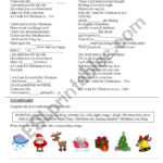 All I Want For Christmas Is You, Mariah Carey   Esl Worksheet With Regard To All I Want For Christmas Is You Worksheets