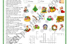 All I Want For Christmas Is You - Song - Esl Worksheetsilvia.patti inside All I Want For Christmas Worksheets
