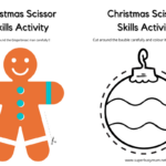 Christmas Activities To Help Boost Scissor Skills For Children Inside Cutting Practice Worksheets Christmas