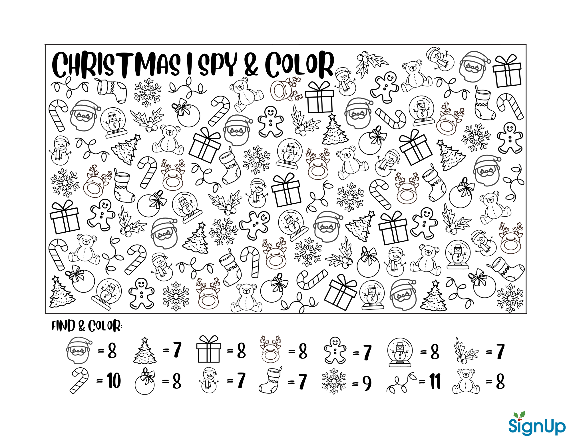 Christmas Activity Sheets &amp;amp; Coloring Pages | Signup with Christmas Printable Activity Worksheets