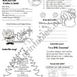 Christmas Activity Worksheet   Esl Worksheetlucia13 For Meaning Of Christmas Worksheets