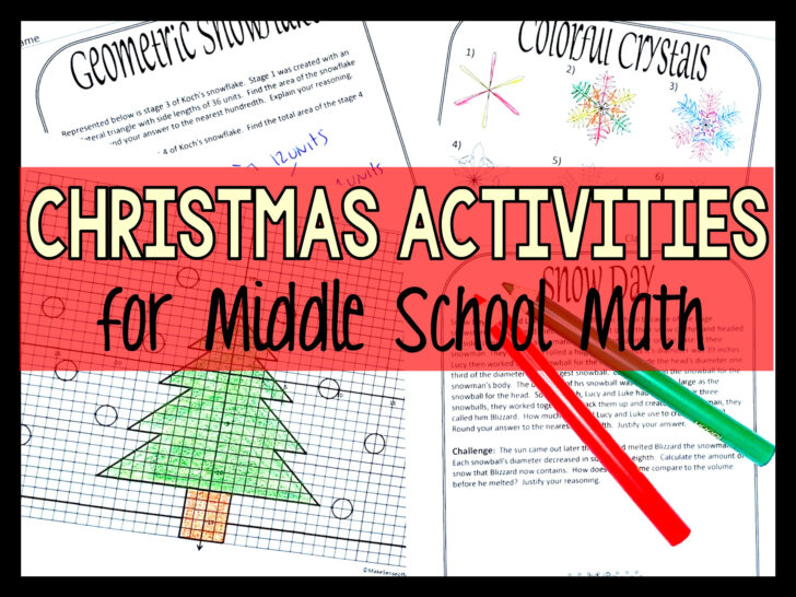 7th Grade Christmas Math Worksheets 7th Grade Christmas Math Worksheets