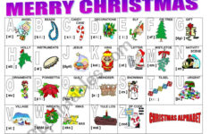 Christmas Alphabet - Esl Worksheetmilagrin - Worksheets Library for Christmas Words Alphabetical Order Worksheets