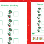 Christmas Alphabet Matching Worksheet: Letters S Z In Christmas Letter Matching Worksheets