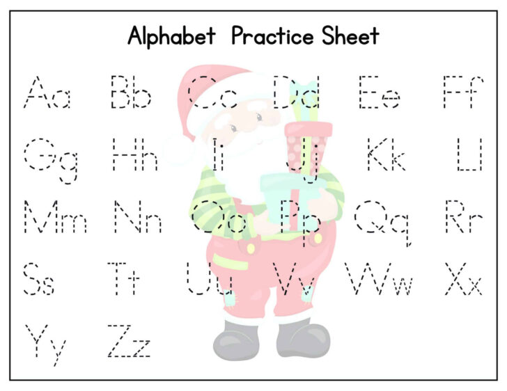 Kindergarten Christmas Letter Worksheets