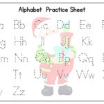 Christmas Alphabet Tracing Worksheets   Kids Activity Zone Intended For Free Printable Christmas Alphabet Worksheets