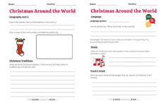 Christmas Around The World For Kids (With Printable) with Christmas In Other Countries Worksheets