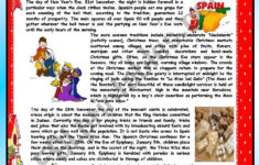 Christmas Around The World - Part 1 - Spain (B&amp;W Version Included for Christmas in Spanish Speaking Countries Worksheets