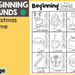Christmas Beginning Sounds In Beginning Sounds Christmas Worksheets