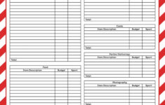 Christmas Budget Templates - 12 Free Pages | Printabulls intended for Christmas Budget Worksheets Printable