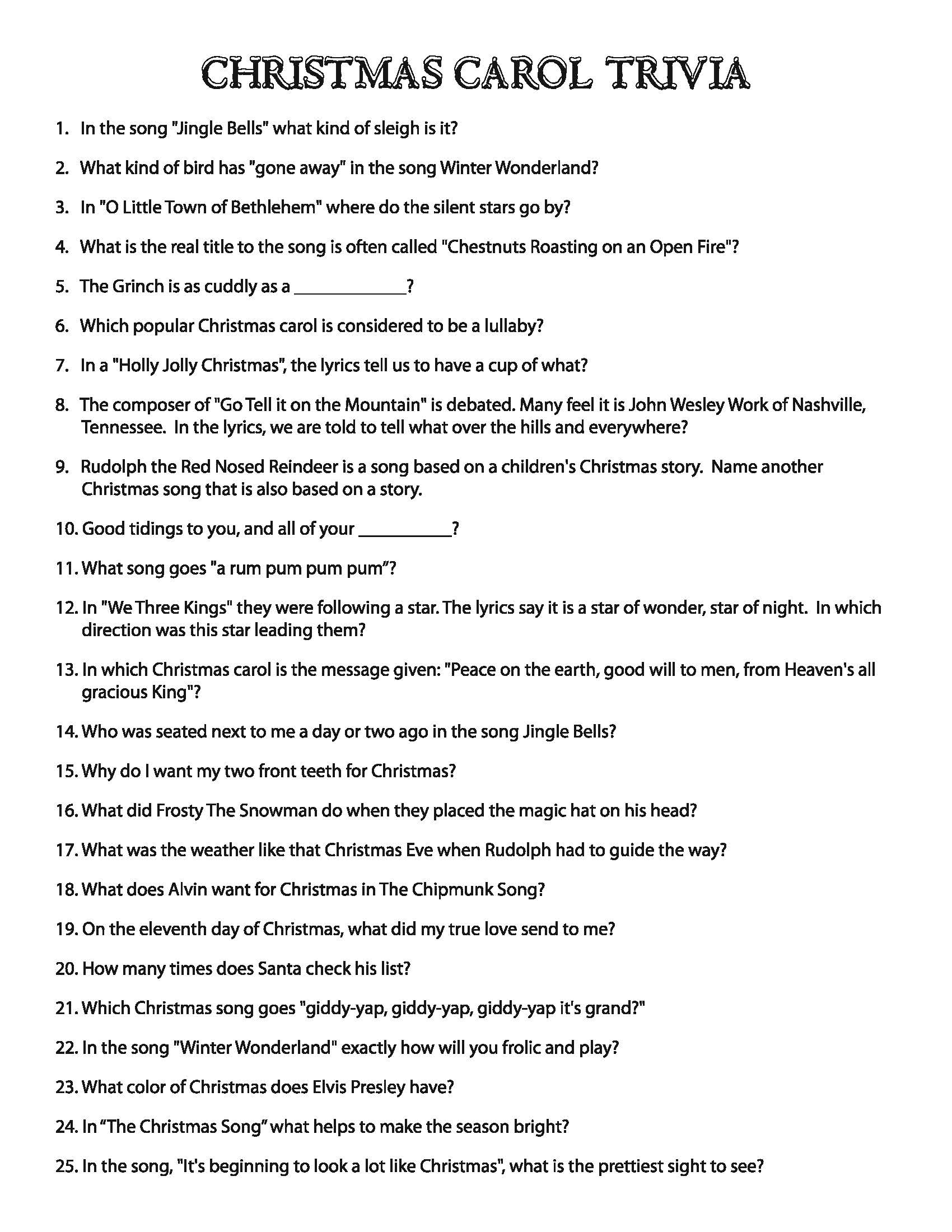 Christmas Carol Puzzles – The Button-Down Mind within Christmas Carol Brain Teasers Worksheets