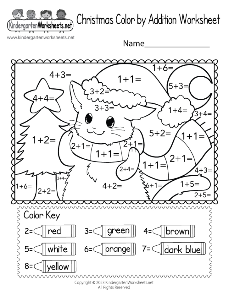 Free Printable Christmas Math Worksheets For Kindergarten Free Printable Christmas Math Worksheets For Kindergarten