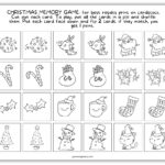 Christmas Coloring Activities For Kids   Free Printable For A Christmas Memory Worksheets Answers
