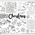 Christmas Coloring Activities For Kids   Free Printable Within Christmas Activity Worksheets For Kids