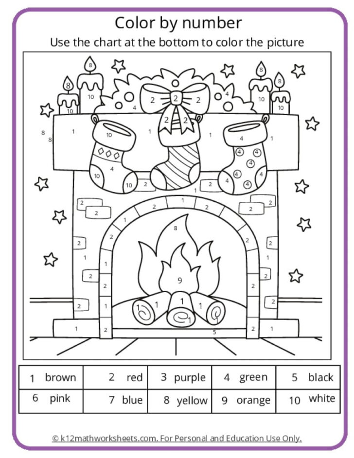 Math Coloring Christmas Worksheets Math Coloring Christmas Worksheets