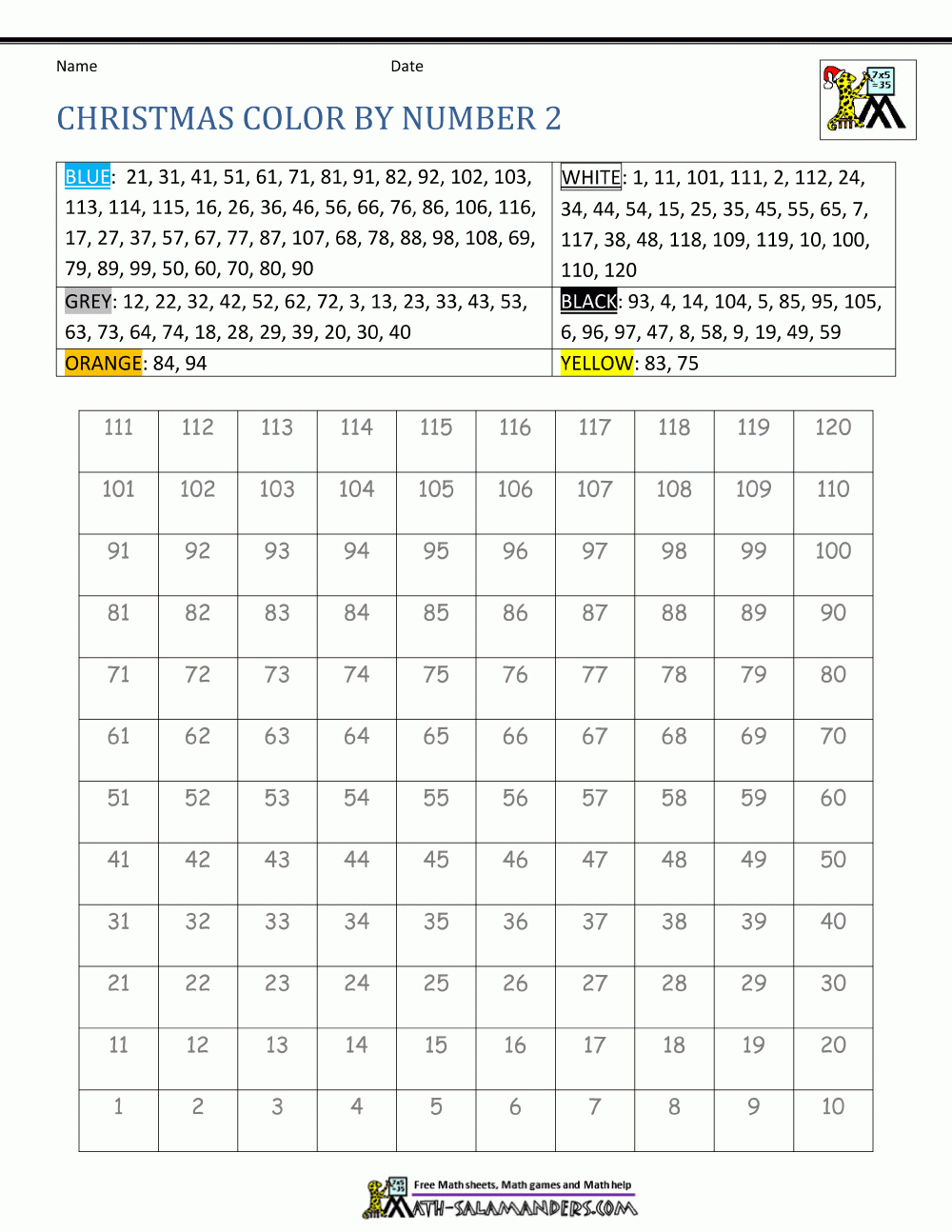 Christmas Colornumber Sheets For Kids regarding Christmas Colour by Numbers Maths Worksheets