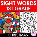 Christmas Colorsight Words First Grade | Madeteachers With Regard To Christmas Color By Word Worksheets