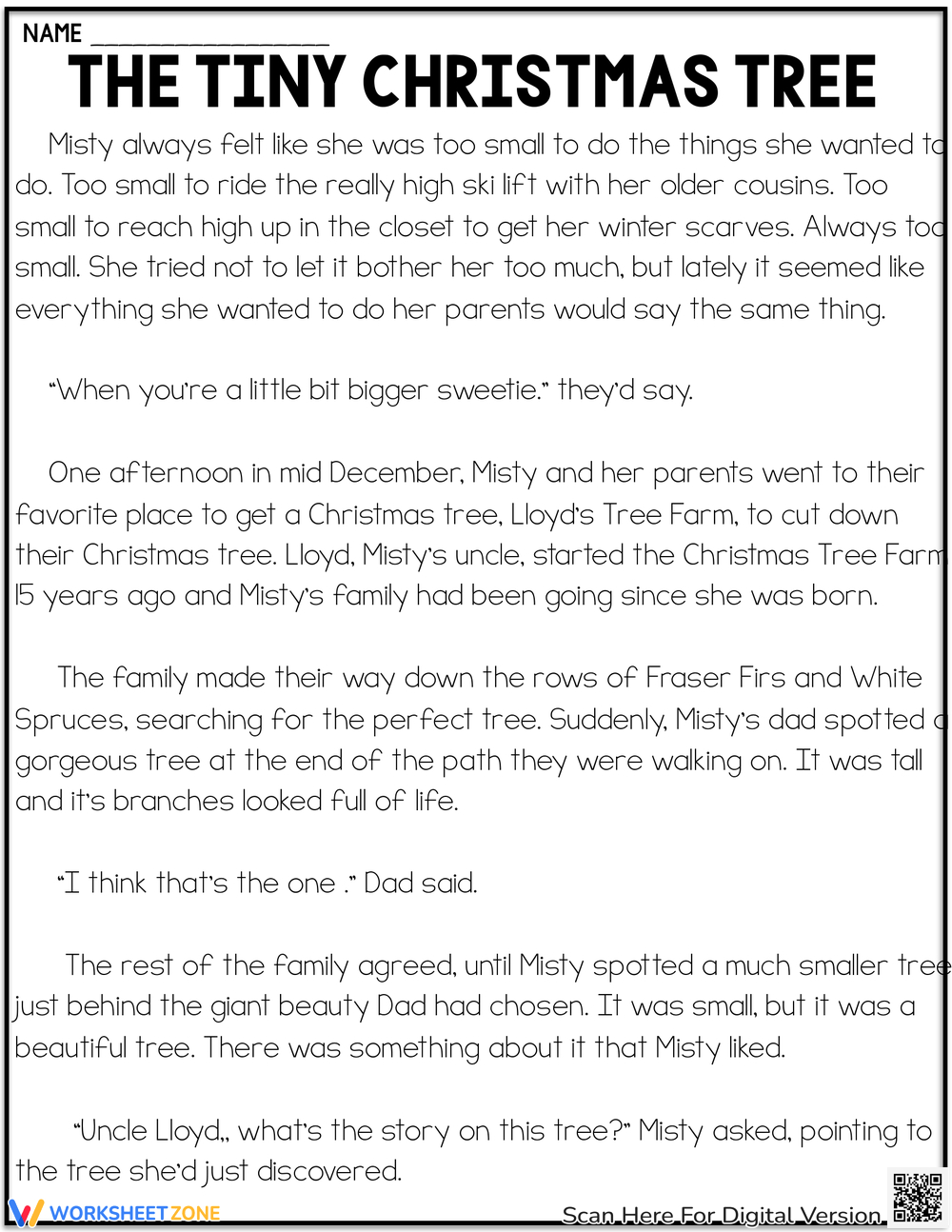 Christmas Comprehension Worksheets Fill In The Blanks Worksheets regarding Christmas Comprehension Worksheets Free