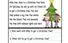Christmas Comprehension Worksheets Fill In The Blanks Worksheets with regard to Christmas Reading Comprehension Worksheets