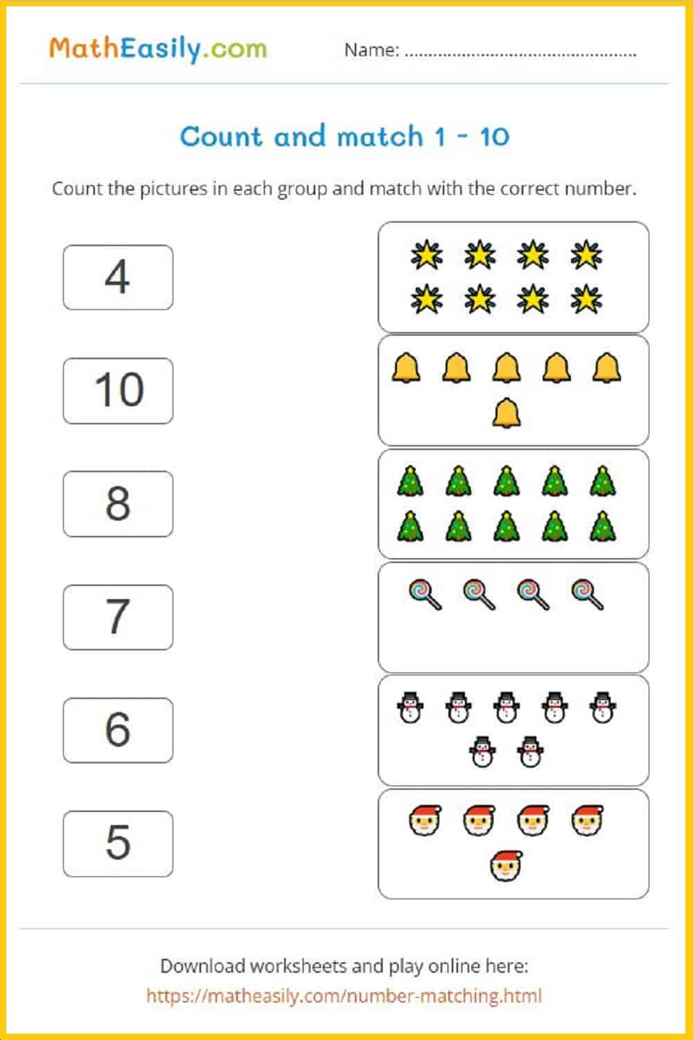 Christmas Counting Games Online + Printable 🎅 intended for Free Printable Christmas Counting Worksheets