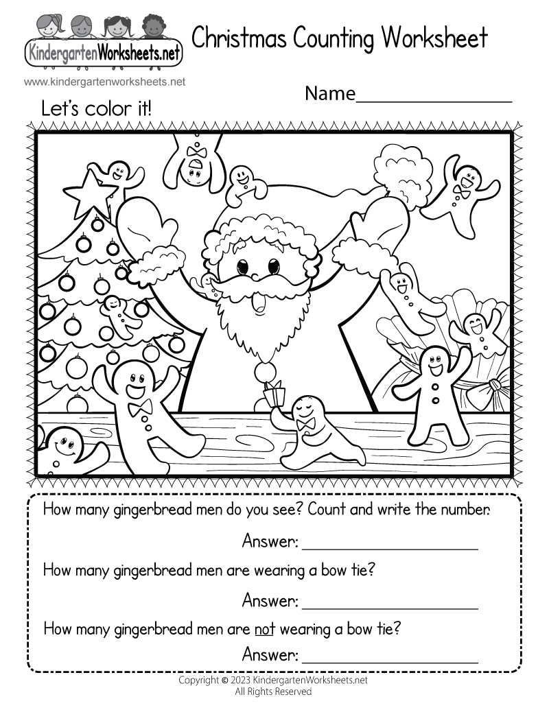 Christmas Counting Worksheet - Free Printable, Digital, &amp;amp; Pdf with regard to Free Printable Christmas Counting Worksheets