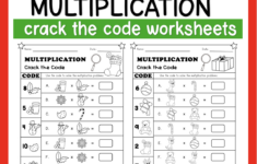 Christmas Crack The Code: Multiplication Worksheets | Resources for Christmas Crack The Code Worksheets