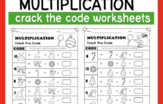 Christmas Crack The Code: Multiplication Worksheets | Resources inside Christmas Multiplication Worksheets Free