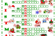 Christmas Crossword Crossword: English Esl Worksheets Pdf &amp; Doc within Christmas Crossword Worksheets
